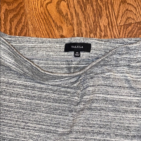 Talula Grey Striped Skirt - Picture 2 of 2